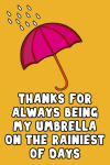 Thanks For Always Being My Umbrella On The Rainiest Of Days, Cute Notebook Gift For Bestfriend, Frie... book cover