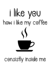 I Like You How I Like My Coffee Consistly Inside Me, Valentines Day Gift For Him, For Husband, For B... book cover