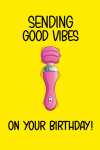 Sending Good Vibes On Your Birthday, Funny Birthday Noteb... book cover