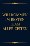 Willkommen Im Besten Team Aller Zeiten, lustiges Büro notizbuch ges... book cover
