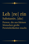 Lehrerin definition, Lustiges Notizbuch Geschenkidee für Lehrerinne... book cover