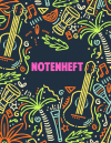 Notenheft Din A4: 100 Seiten mit 12 Notenzeilen: Für Anfänger und F... book cover