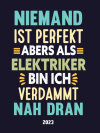 Elektriker wochenkalender 2023: Lustigem Spruch geschenkidee für El... book cover