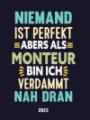 Monteur wochenkalender 2023: Lustigem Spruch geschenkidee für Monte... book cover