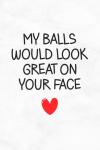 My Balls Would Look Great On Your Face, Funny Rude Valentine's Day Notebook Gift For Her, Girlfriend... book cover