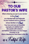 To Our Pastor's Wife, Pastor's Wife Appreciation Gift, Religious Christian Preachers & Ministers Tha... book cover